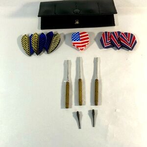 Darts Vortex Brass Darts in Travel Case.